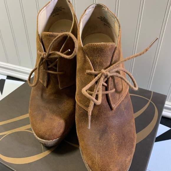 Enzo Angiolini lace up wedge booties - Picture 3 of 7